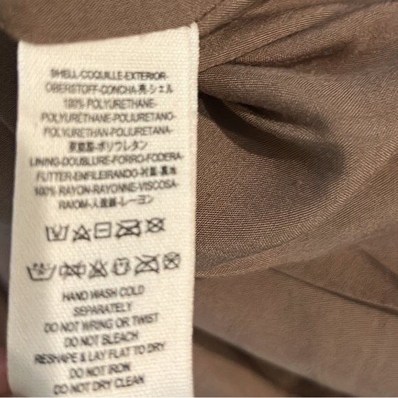 Free People Oh Snap Tan Vegan Faux Leather Snap Front Mini Skirt - 10 - Picture 12 of 14